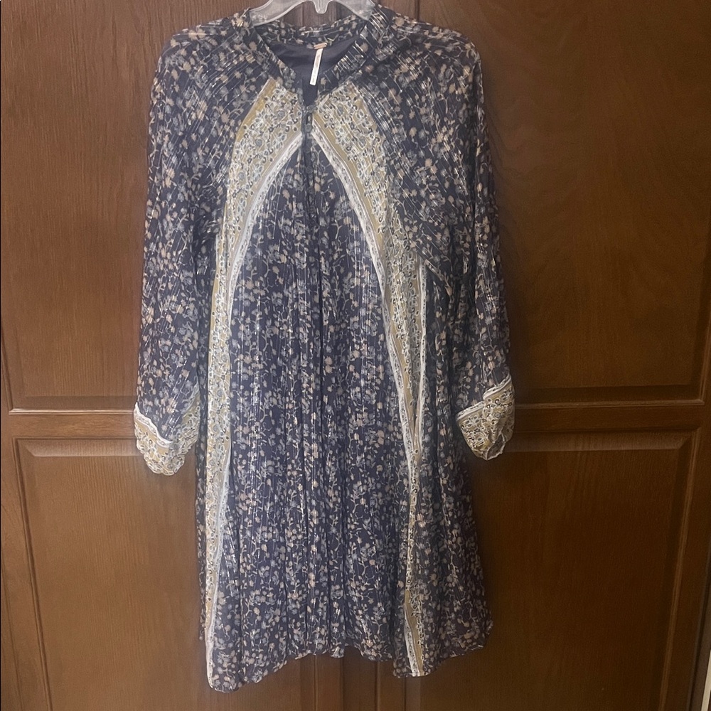 Free People Purple Melody Laughter Festival Swing Boho Dress Size Small